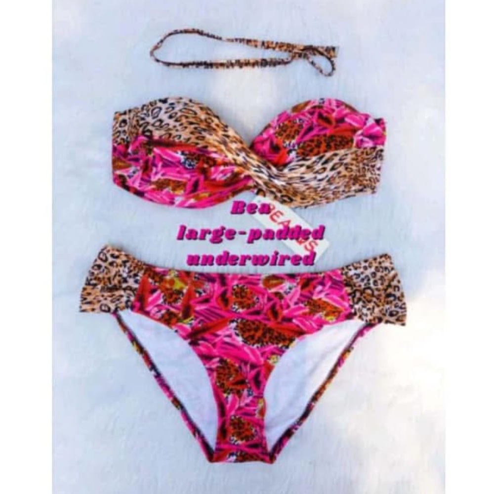 Leopard Print Bikini Set NWT - Picture 2 of 2